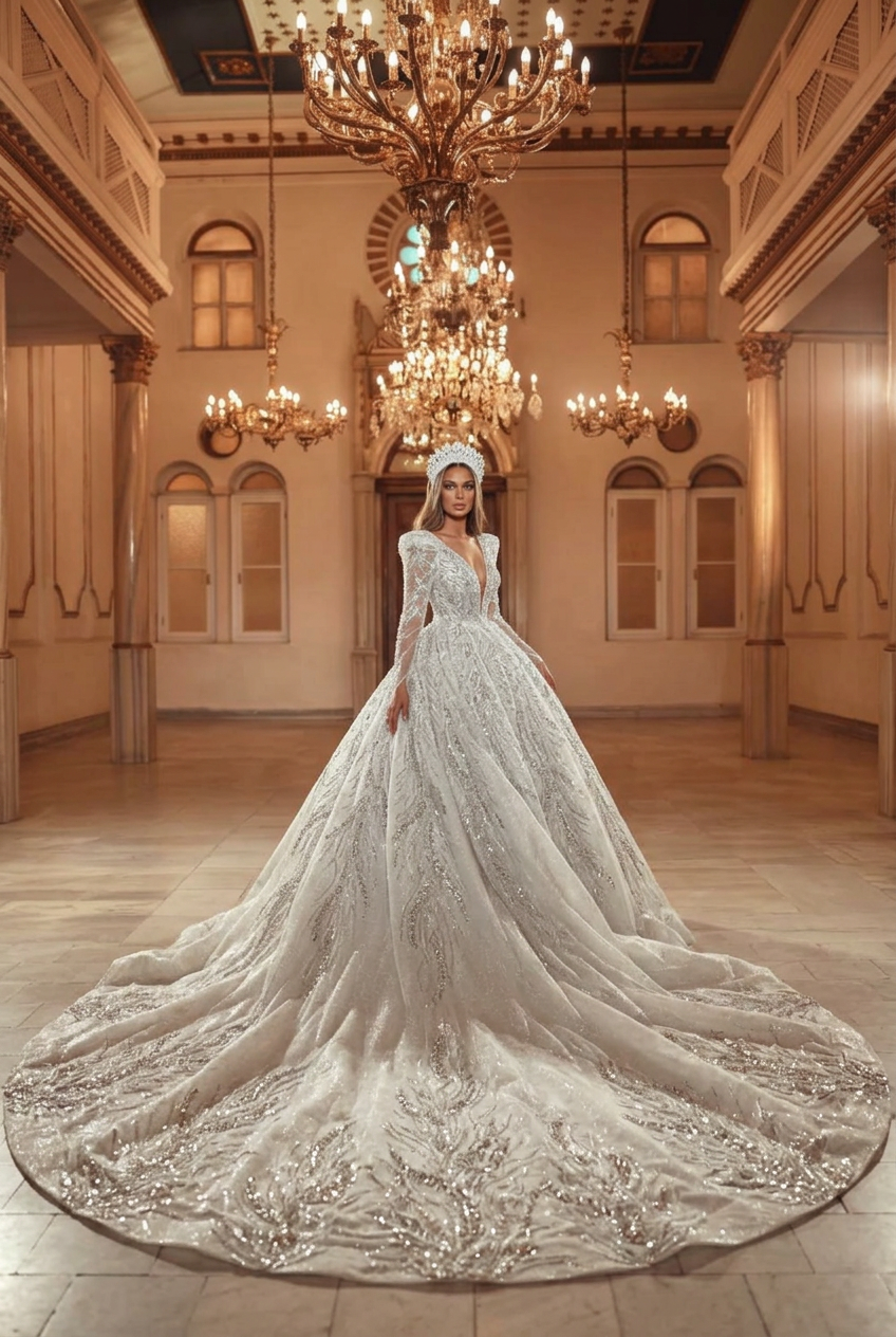 Bianca wedding gown by DILWIEN BRIDAL