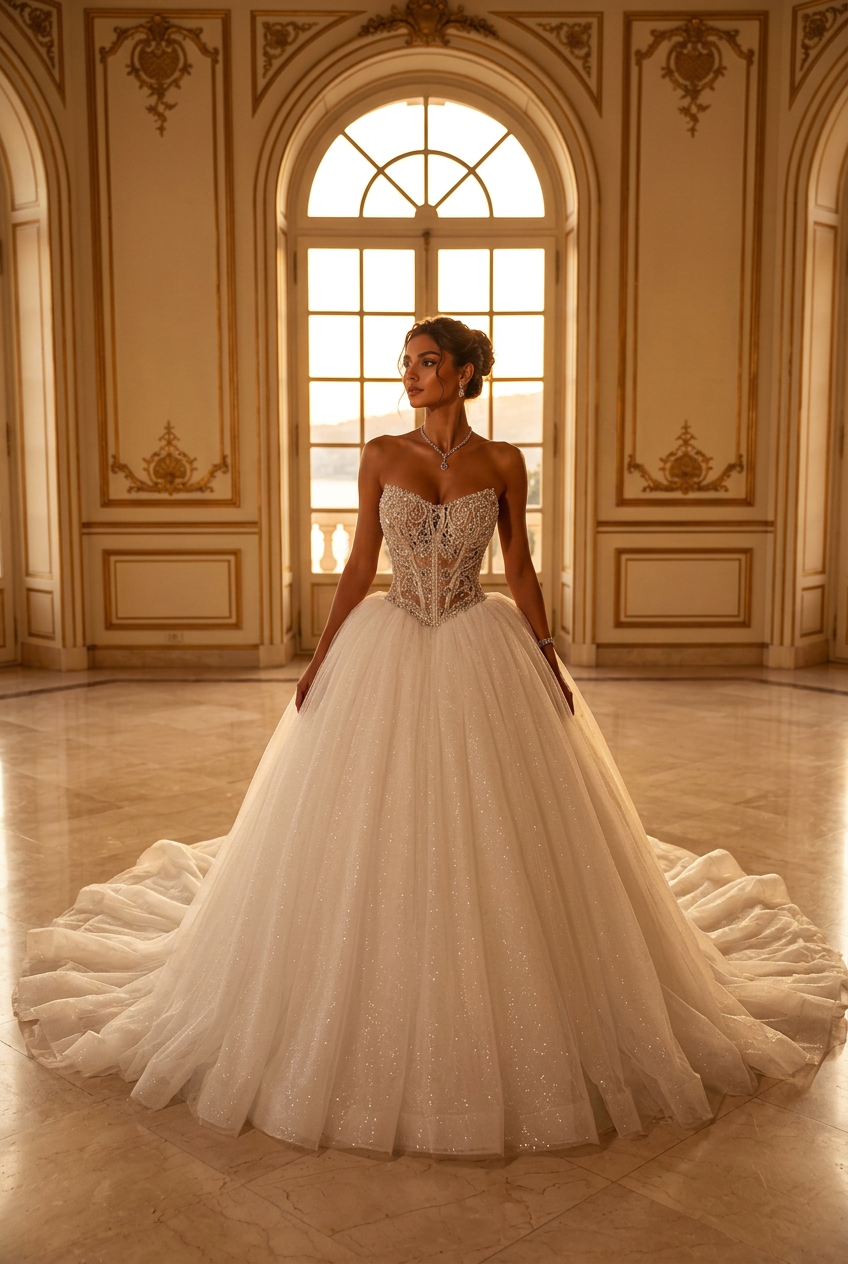 Camille wedding gown by DILWIEN BRIDAL