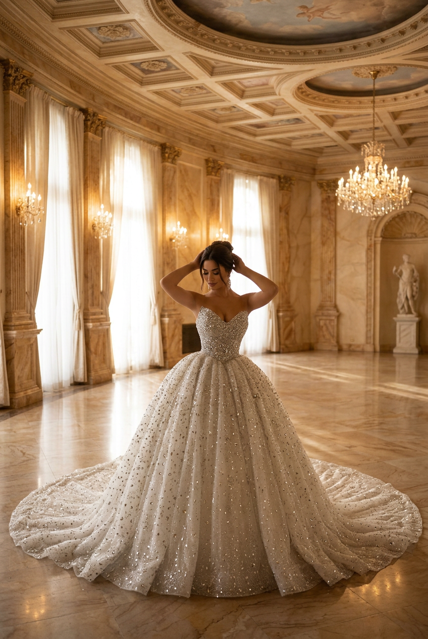 Gioia wedding gown by DILWIEN BRIDAL