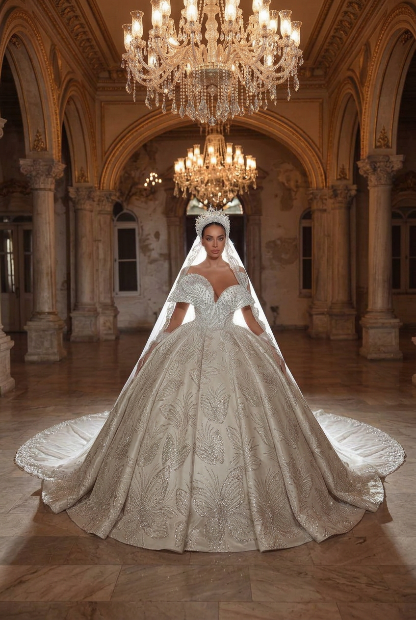 Isabeau wedding gown by DILWIEN BRIDAL