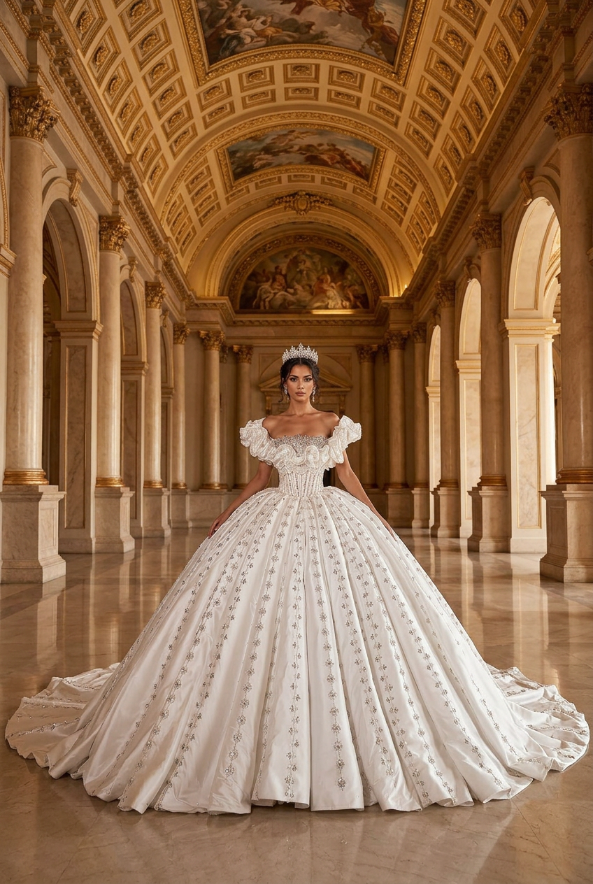Ivoire wedding gown by DILWIEN BRIDAL
