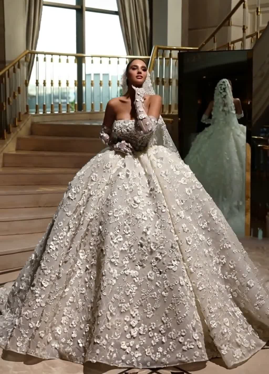 Mirabella wedding gown by DILWIEN BRIDAL