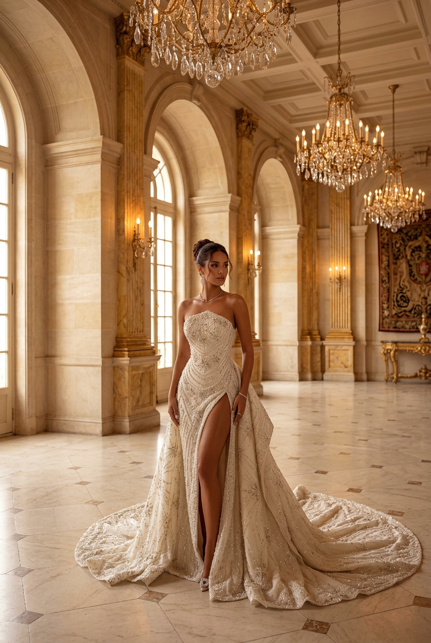 Solaya wedding gown by DILWIEN BRIDAL