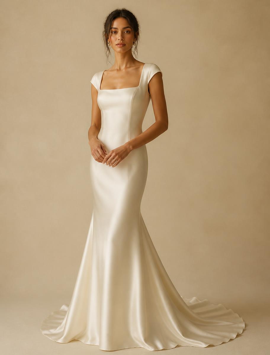 Solène wedding gown by DILWIEN BRIDAL