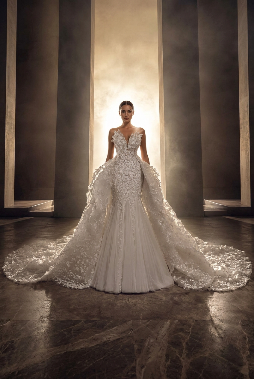 Valentine wedding gown by DILWIEN BRIDAL